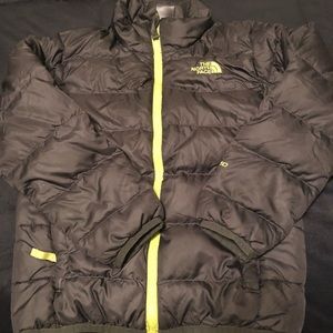 Grey Northface kids coat small 7/8